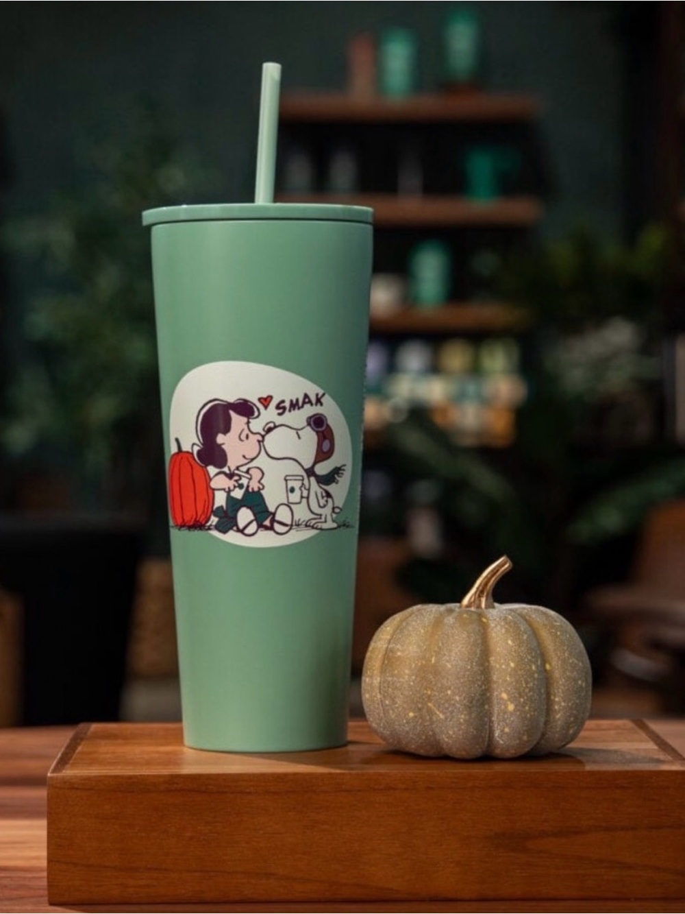 Peanuts + Starbucks Snoopy & Lucy Stainless Steel Cold Cup BRAND NEW IN HAND